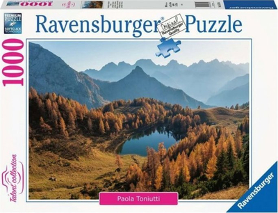 Puzzle Ravensburger Lago Bordagli Friuli Venice, 1000 copa, peizazh malor, shumëngjyrësh