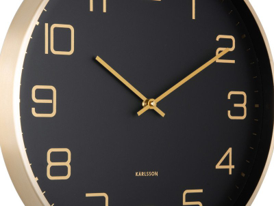 Orë muri Karlsson Elegance Glow, 40 cm, alumin, gri