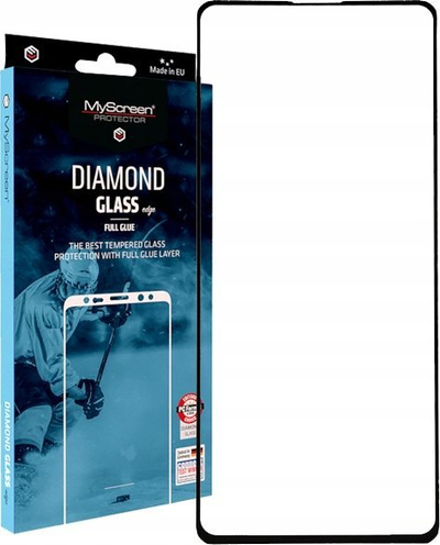 Xham mbrojtës DIAMOND GLASS LITE për Samsung Galaxy A71 5G, xham i temperu, FULL GLUE, transparent