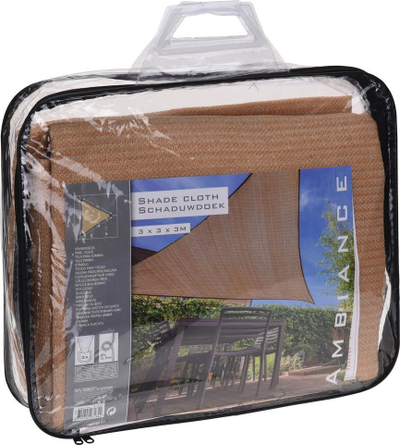 Tendë dielli Ambiance Garden Sail, 3 x 3 x 3 m, polietilen, ngjyrë rërë
