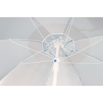 Çadër plazhi XXL, 240cm, me mure anësore, blu