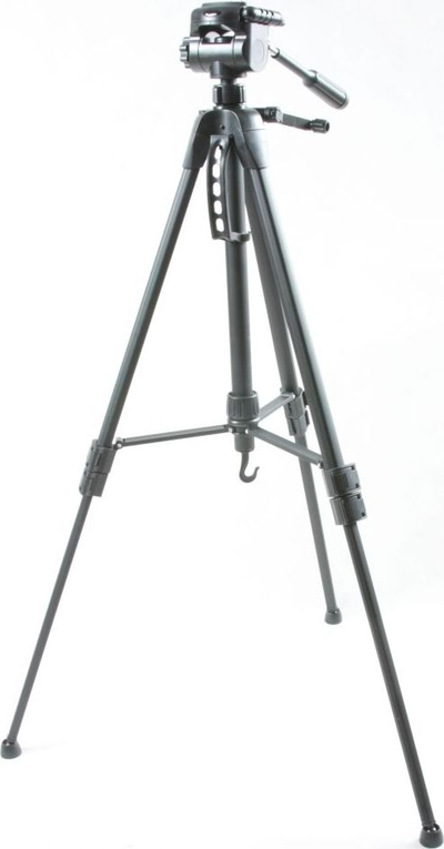 Tripod Fancier 183 cm, kokë 3D, me çantë, i zi