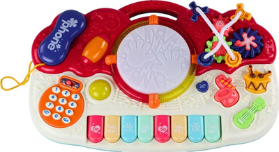 Piano edukative Leantoys, me daulle, drita edhe tinguj, shumngjyrëshe