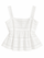 White Peplum Cami Top