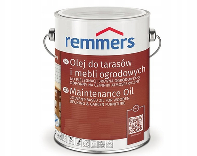 Vaj mirëmbajtës për dru Remmers Care Oil, 5L, për tarraca dhe mobilie kopshti, Teak