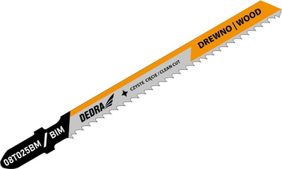 Tehe sharrë vertikale Dedra, 100/75mm, BIM, për panele të laminuara, set 2 copë