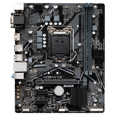 Pllakë amë Gigabyte H410M H V2, Intel LGA1200, mATX, e zezë