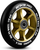 Rrota trotineti Soke Scooter 110mm, ABEC 9, set 2 copë, ngjyrë e artë