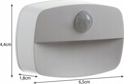 Dritë nate IZoxis Motion Sensor, LED, me bateri rikarikueshme, e bardhë