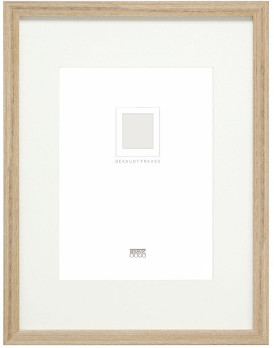 Kornizë fotografie Deknudt Frames S66KH1 P1, 13x13cm, passe-partout, dru natyral
