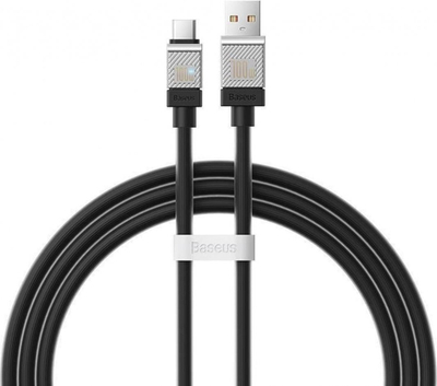 Kabllo USB Baseus CoolPlay CAKW000601, USB-A në USB-C, 1 m 100W, i zi