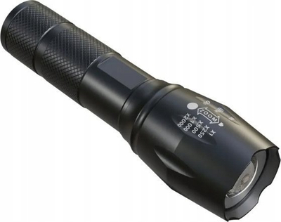 Elektrik dore Extralink Tactical, 400 lumen, rikarikueshme, e zezë