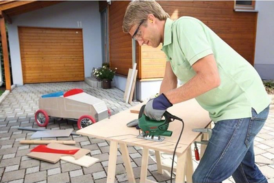 Sharrë pendulare Bosch PST 700 E, 500W, me kabllo, jeshile