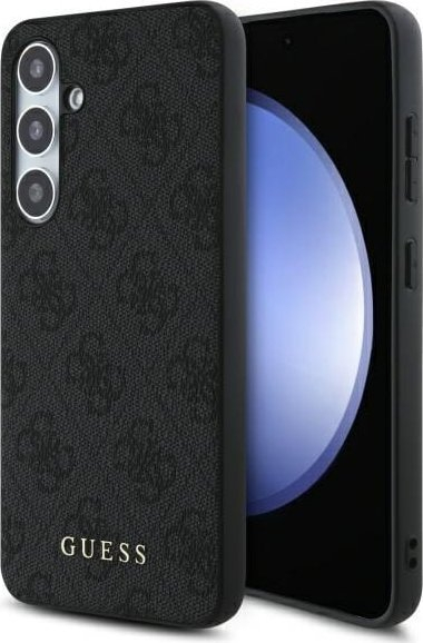 Куќиште за телефон Guess за Samsung S24 FE GUHCS24FEG4GFGR, PU, метално лого 4G, сиво
