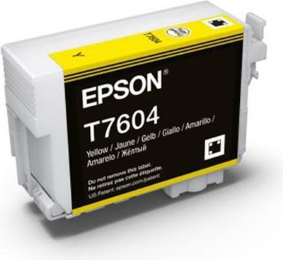 Kartusha Epson T7604 Yellow UltraChrome HD, 25.9ml, e verdhë
