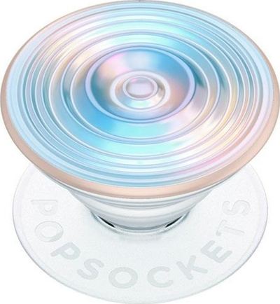 Mbajtëse telefoni PopSockets PopGrip Blue Ripple, kapje e sigurt, me valë, blu