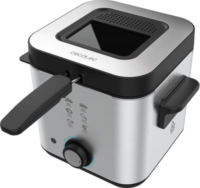Fritezë elektrike Cecotec CleanFry Infinity 1500, 1.5L, 900W, inox