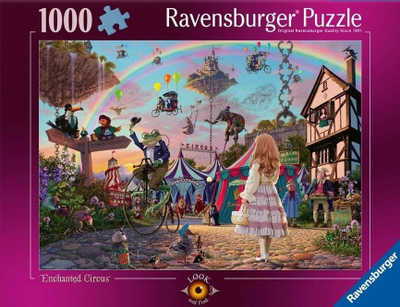 Puzzle Ravensburger Look and Find No.1 Enchanted Circus, 70 x 50 cm, shumëngjyrësh