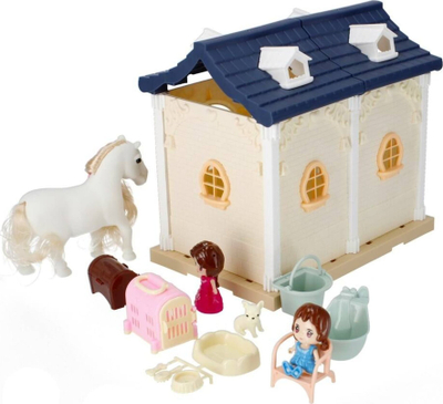 Set ndërtimi Mega Creative Folding House Stable, 61 copa, shumëngjyrësh