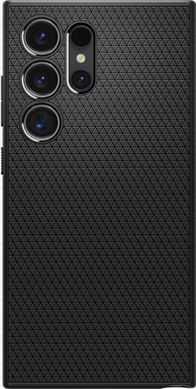 Mbulesë telefoni Spigen Liquid Air, për Samsung Galaxy S24 Ultra, mat, e zezë