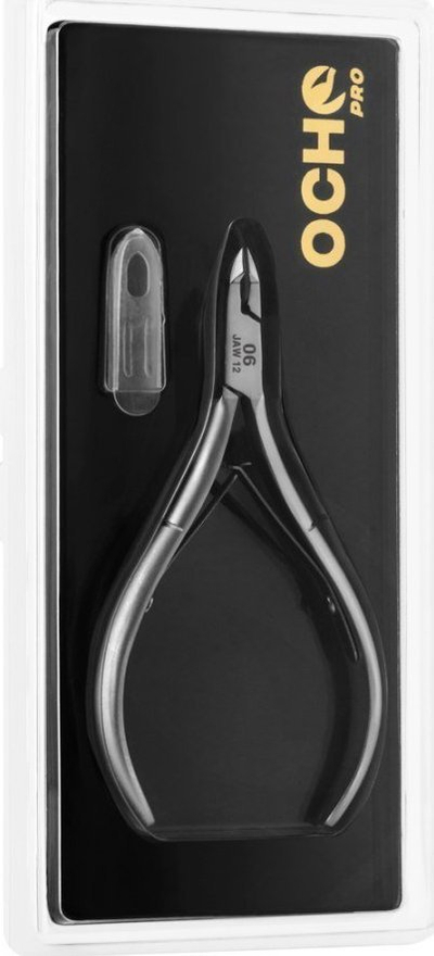 Kapëse kutikulash Ocho Pro 06 Jaw 12, profesionale, çelik inox, ngjyrë argjendi