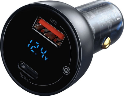 Karikues veture Baseus Particular Digital Display, 65W, 1x USB A 1x USB C, i zi