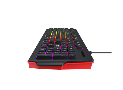 Tastierë gaming Havit KB866L, me kabllo, RGB, me membranë, e zezë