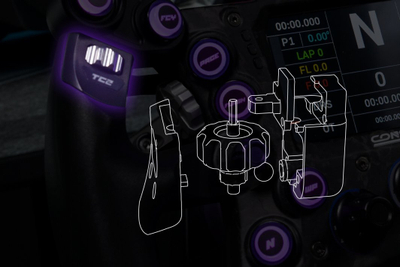 Timon lojërash Fanatec Conspit 290GP Formula, ekran 4.3", për PC, i zi