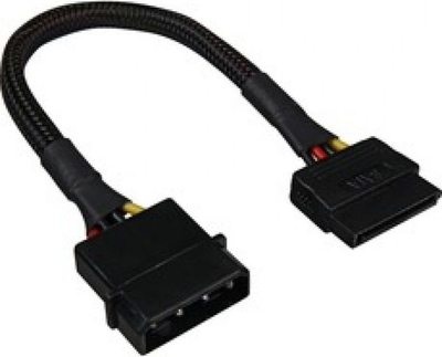 Kabllo Sharkoon, Molex në SATA, 0.15 m, e zezë