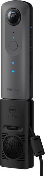 Mikrofon 3D Ricoh TA-1 për Theta V, hapësinor, i zi