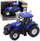 Lodër traktor bujqësor LeanToys, drita dhe zëra, shkalla 1:36, blu
