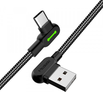 Kabllo karikimi Mcdodo USB në USB C, 3m, 3A, e zezë