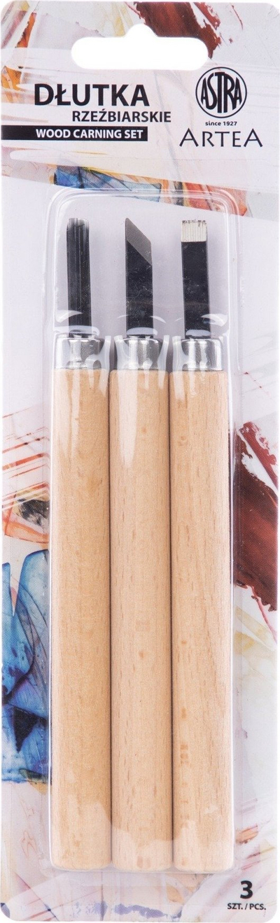 Set daltash druri Astra Artea, 3 copë, doreza druri, metal