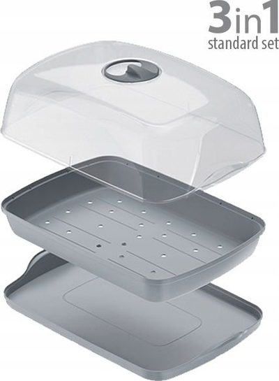 Mini-serë Urban Garden Respana Table, 39x25x18cm, 3.6L, gri stone