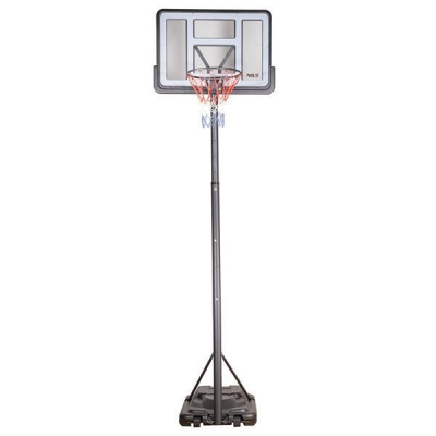 Kosh basketbolli me rrota Nils Extreme ZDK021A, lartësi që rregullohet, bazë me ujë ose rërë, gri