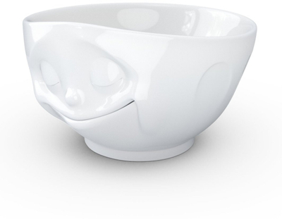 Tas porcelani FiftyEight Happy, 1000ml, i bardhë