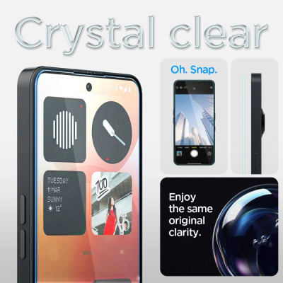 Xham mbrojtës Spigen Glas TR EZ Fit HD, 9H, për Nothing Phone 3a 3a Pro, transparent