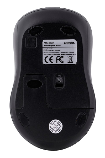 Maus ActiveJet AMY-305W, wireless, 1600 DPI, 2.4 GHz, i zi
