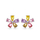 Vathë për femra AGAIN Jewelry AJNS0040, të argjendtë/shumëngjyrësh