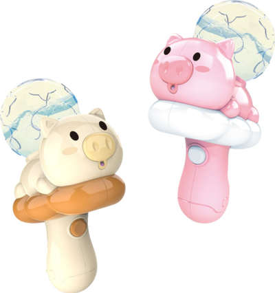 Pistoletë uji Maksik Pig on a Cloud, lodër për kalamaj, plastikë, ngjyra MIX