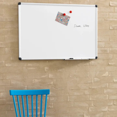 Tabelë magnetike OfficeLine, 60 x 45 cm, me kornizë alumini, e bardhë