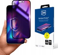 Xham mbrojtës 3mk Rainbow Privacy për iPhone 16, 2 way privacy, fortësi 9H, transparent