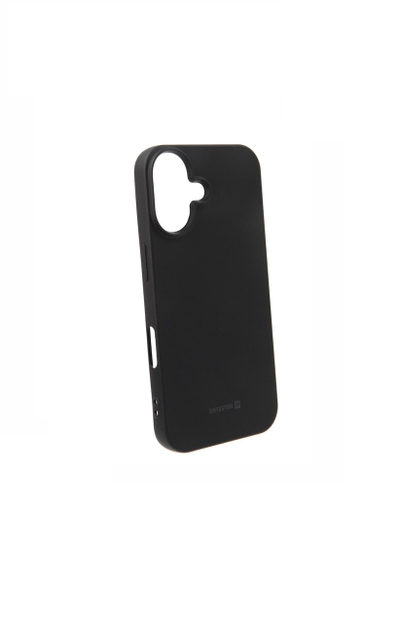 Mbështjellës Swissten Soft Joy për Apple Iphone 16, e zezë