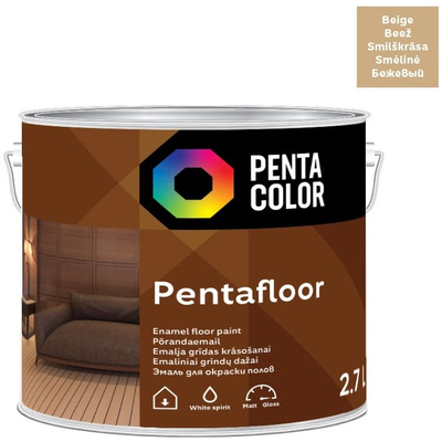Bojë dyshemeje Pentafloor, PENTAFLOOR Sand, 2.7L, ngjyrë rëre