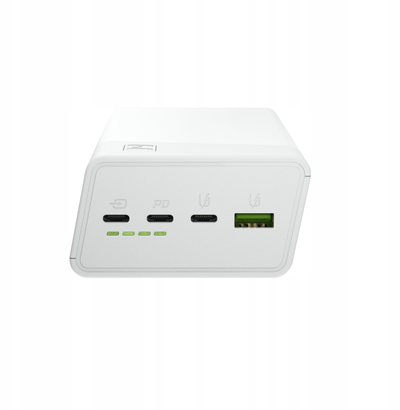 Powerbank GreenCell PowerPlay 30, 30000mAh, ekran LED, i bardhë