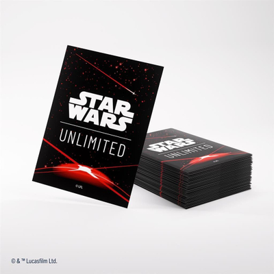 Mbështjellëse letra lojërash Star Wars Unlimited Space Red, set standard, mat, të kuqe