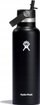 Shishe uji Hydro Flask Standard Mouth, 621 ml, kapak Flex Straw, e zezë