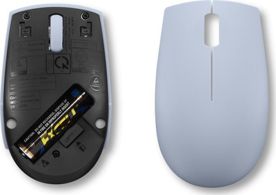 Mouse wireless Lenovo 300 Compact, optik, RF, i kaltër