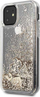 Kapak telefoni Guess Glitter për iPhone 11 6.1", plastik, i artë