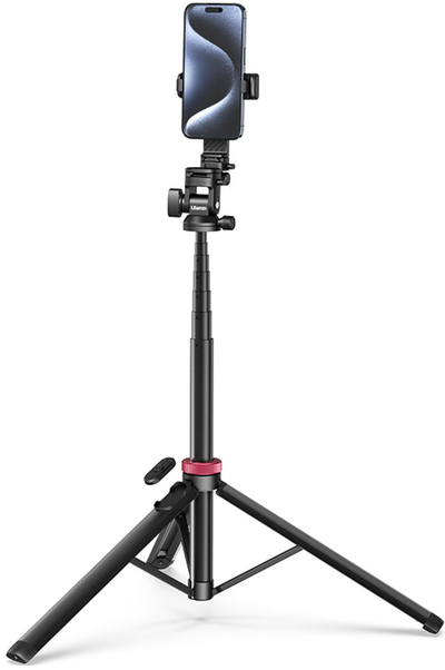 Tripod selfie stick Ulanzi MT-78, 2m, telekomandë Bluetooth, i zi